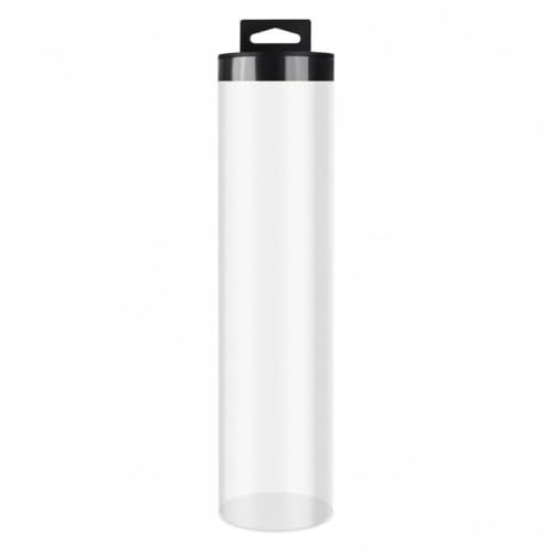KQFCAZRE Clear Pickleball Tube Portable Cylindrical Ball Storage Case Dampness Resistant Cylindrical Ball Case for Sports Shops