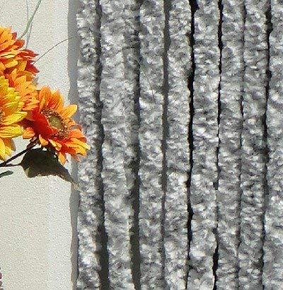 Leguana Handels GmbH Türvorhang Flauschvorhang Flauschi Chenillevorhang 100x200 silberweiss