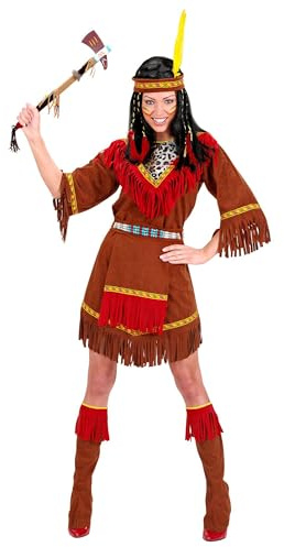 WIDMANN MILANO PARTY FASHION W Kostüm Indianerin, Kleid, Wilder Westen, Häuptlingstochter, Faschingskostüme