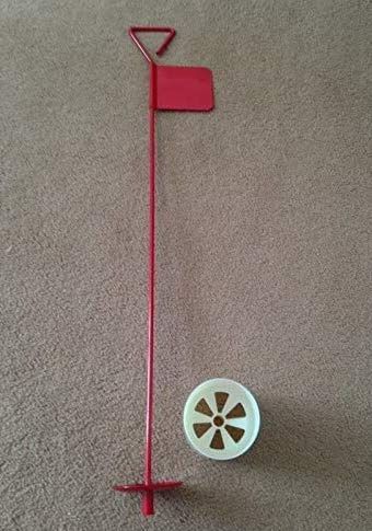 JL Golf 9 x Metal Professional Putting Green Flag and Hole Cup 90cm