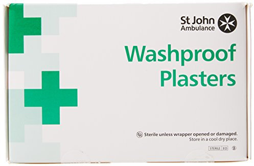 St John Ambulance 7.5x2.5cm Wash Proof Plasters - Pack of 100