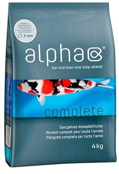 KOIFUTTER alpha complete - koinutrition one step ahead - Schwimmfutter Ganzjahresfutter für Koi, 4 kg