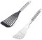 Tenta Kitchen Professional Small Stainless Steel Fish Slice Large Nylon Spatula Fish Turner Spatula Set of 2