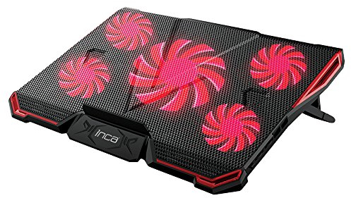 Inca INC-611GMS base di raffreddamento per notebook 43,2 cm (17) Nero, Rosso
