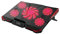 Inca INC-611GMS base di raffreddamento per notebook 43,2 cm (17) Nero, Rosso