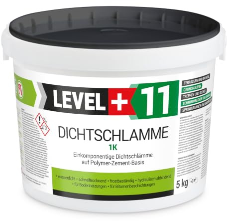 Dichtschlämme 1K 5kg, Abdichtung, Trockener Keller, Fundamentwände, Balkone | Terrasse, Dichtungsschlämme RM11