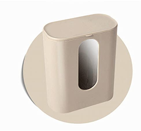 Chonor Dispenser di Tazze di Carta, Design a Doppio Antipolvere Trasparente Portabicchieri per Bicchieri di Plastica e Coni di Carta (Beige)