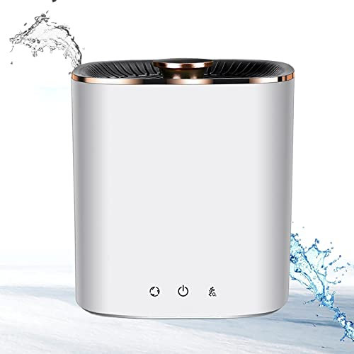 Samnuerly Petite Machine à Laver compacte 2,5 L Turbo Mini Machines à Laver et sèche-Linge avec lumière Bleue Voyage à Domicile à économie d'énergie, White-Ordinary (White Ozone)