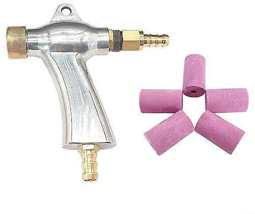 DAZZLEEX Handheld Box Typ Sandstrahlpistole, Sand Blaster Werkzeug Sandstrahler Werkzeug Kit W/5 Keramik Düsen Für Sandstrahler
