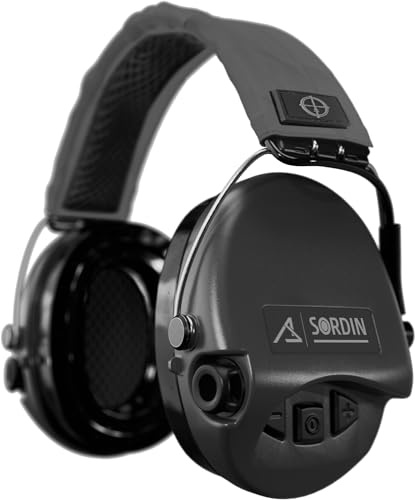 Sordin ACE Schakal protección auditiva electrónica para trabajo, gris/negro