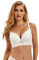 ohmydear Women's Underwired Push Up Bra Padded Lace T Shirt Ladies White Bra Full Coverage Comfort Everyday Plus Size Brassiere for Big Bust 38C