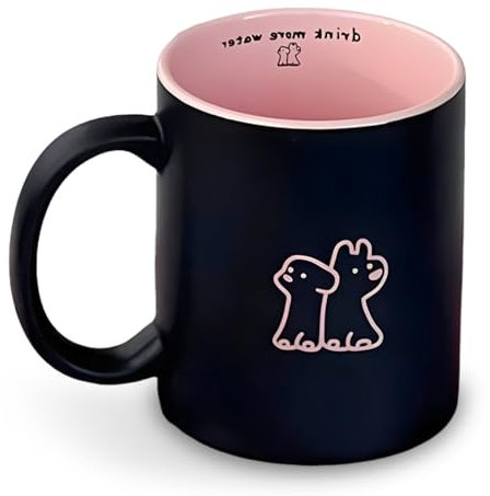 Swsdee Taza de Cerámica con Lindo Perro, Esmerilada, Apta para Lavavajillas y Microondas - Regalo Divertido para Amigos, para Café, Té y Leche