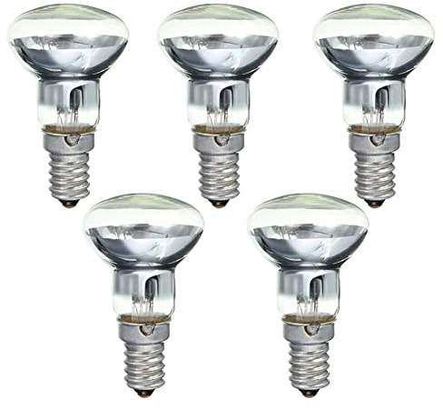 Rhghfujhgy Lava Lampe E14 R39 30W Strahler Schraube in GlüHbirne Klarer Spot GlüHbirnen Lava GlüHlampe 5 StüCke