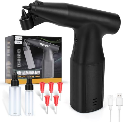 Elektrische Farbspritzpistole, Elektrisch Farbsprühsystem ​für Auto Lackierung Repariert, Electric Spray Paint Gun, Tragbare Kabellose Autolackierpistole für Auto, Möbel, Motorrad (3 Level)