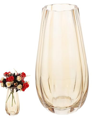 Yardenfun Einfache Glasvase in Farbe Für Blumenarrangements Auf Dem Schreibtisch