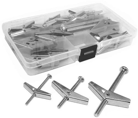 jojofuny 1satz Schweren Toggle-dübel Und Flügelmutter Teile Langlebige Und Rostbeständige Wandanker Für Einfache Montage Von Schweren Gegenständen Trockenbauwänden