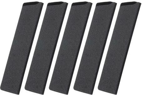 sourcing map 5 Pcs Knife Cover Sleeves, 6.5 x 1.3 ABS Knives Edge Guard Blade Protector Universal Knife Sheath for Home Kitchen, Black