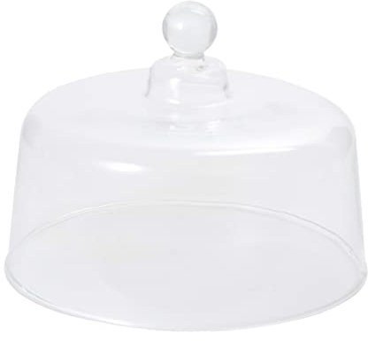 DECHOUS Glas Abdeckung Für Kuchen Dessertdeckel Obstglasdeckel Display-lebensmitteldeckel Schlicht Und Einfach Zu Verwenden Hitze Und Kältebeständig Mit Natürlichen Kanten Und Künstlicher