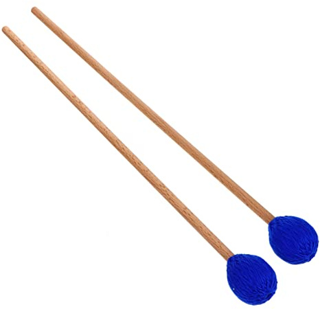 DRESSOOS Marimba Schlägel Paar Mit Ahorn Griff Und Garnkopf Percussion Schlägel Für Marimba Xylophon Und Glockenspiel Instrumentenzubehör Für Musiker