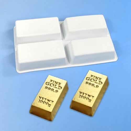 mostsom Moule en silicone rectangulaire pour mousse - Moule de cuisson anti-adhérent pour chocolat, gâteau, gelée, truffe, glaçons - Démoulage facile pour la pâtisserie de bonbons (F_ Rectangle)