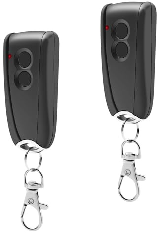 Garagenöffner-Fernbedienung 433.92MHz für EcoStar RSC2-433 RSE2-433, RSZ1-433, mit Metallboden, 2 Stück Tor Handsender für EcoStar Liftronic 500/700/800 für Portronic D2500/D5000/S4000