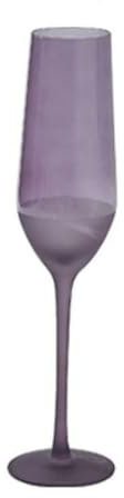 Cenz-888 Flûtes à champagne - Flûte à champagne semi-givrée violette - Capacité de 300 ml - Pour fête d'anniversaire - Verre à vin blanc