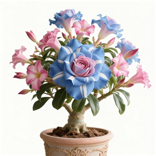 Rizoma di rosa del deserto,rosa del deserto mista, bulbi selezionati, colori rari, facili da coltivare, bassa manutenzione-1Bulbi-A