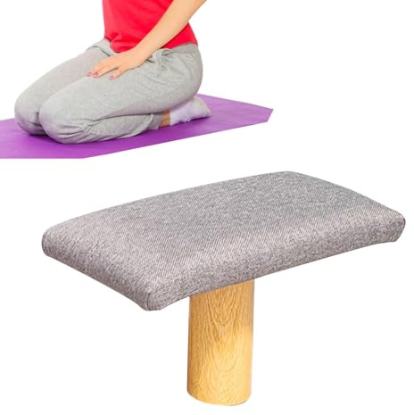 Tabouret De Méditation – 31 X 16 X 16 Cm, Chaise Ergonomique À Genoux, Genouillère De Prière, Tabouret Ergonomique De Yoga À Une Jambe, Banc D'entraînement À L'intégration Sensorielle Pour L'extérieur