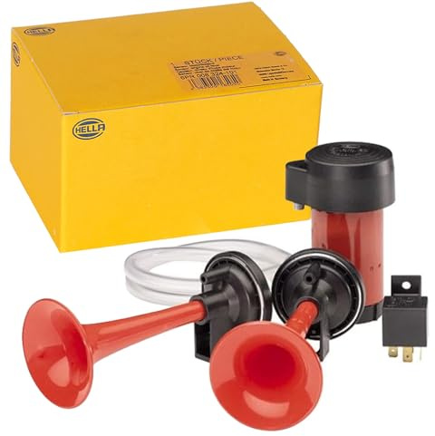 HELLA 3PB 003 001-651 Fanfare - 12V - 118dB(A) - Frequenzbereich: 780/840Hz | 3PB 003 001-651, Fanfare