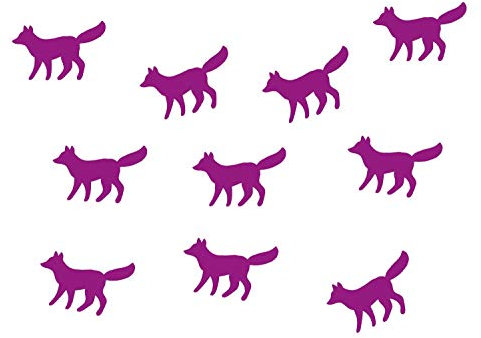 Miniblings 10x Parche termoadhesivo Patch Animales 33mm Flock Parche Castano de Otono I Ninos Tabla de Parches Parches para Planchar - Flockfolie - Coser Apllikation, Color:Lila