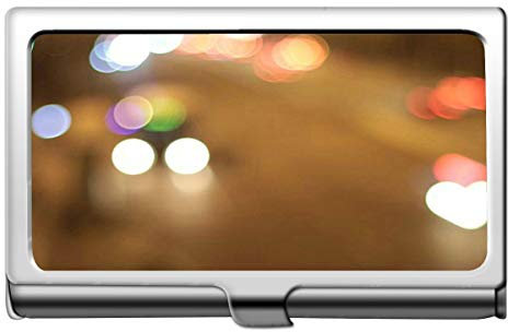 Yanteng Lotus Flower Sacred Spiritual Artwork Visitenkartenhalter-Lotus Visitenkartenhalter Wallet Credit Card Id Case