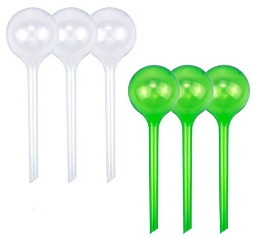 Disino 6 Stück Bewässerungskugel Klein für Pflanzen, PVC Automatische Bewässerungskugeln für Topfpflanzen