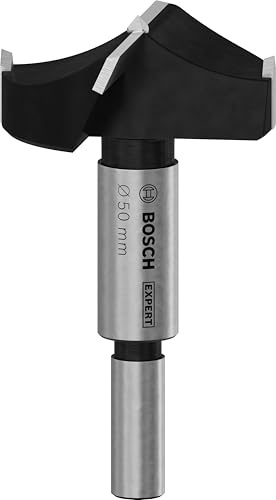 Bosch 1x EXPERT Laminated Wood Scharnierlochbohrer (für Kunststoffbeschichtete Platten, Massivholz-Möbelplatte, Ø 50,00 mm, Professional Zubehör Stehender Bohrer)
