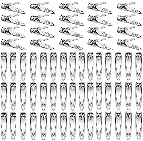 80 Stück Fingernagelknipser Bulk Dicke Edelstahl Zehennagelknipser Nagelschneider Set Tragbare Stabile Nagelknipser für Männer Frauen Erwachsene