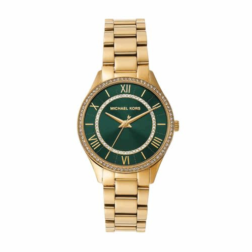 Michael Kors Lauryn Watch for Women, Quartz Three Hand Movement with Stainless Steel or Leather Strap