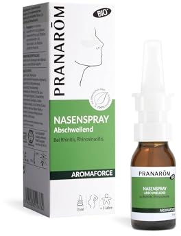 Pranarôm - Aromaforce - Nasenspray Abschwellend - Bei Rhinitis und Rhinosinusitis - Mit ätherischen Ölen - Bio - 15ml
