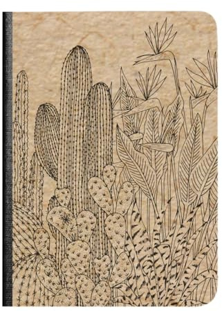 Clairefontaine 116042C - Softcover Notebook Nature Motif Kraft Cover A6 10.5x14.8cm 144 Lined Pages 90g Ivory Paper Cloth Back Le Cerisier Blanc Ast Delivery