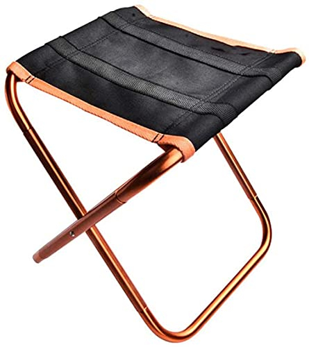 GONGGUJ Tragbare Klappstühle, ultraleichter Kleiner Campinghocker, Outdoor-Klapphocker, Angeln, Strand, Aluminiumstuhl-B (B)