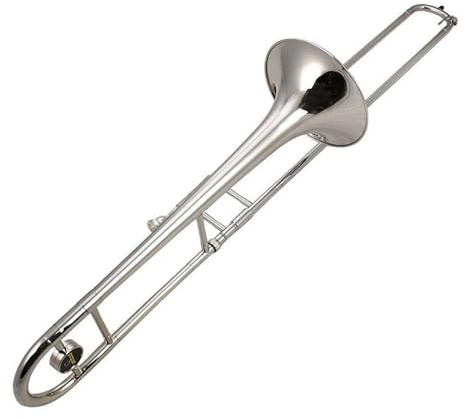 Posaunen Musikinstrumente Tenor B-Tenorposaune Gold und Silber Zweifarbige Tenorposaune Silber Spezialmessing-Rohrkörper(Silver)