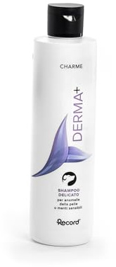 Record Champú Charm Derma+ para perros, 250 ml, ideal para pelo corto y afeitado, con aceite de árbol de té y aceite de neem, fabricado en Italia