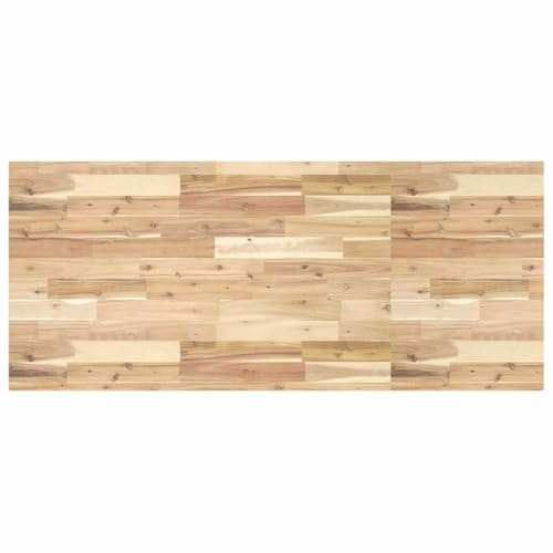 vidaXL Piano Scrivania Non Trattato 120x60x4cm Legno Massello Acacia, Piano di Lavoro, Piano di Lavoro Bagno, Piano di Lavoro Garage