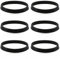 Sharelove 6pcs 40mm Rubber Washers for Plumbing, Practical Plumbing Fittings, Rubber Washer for 40mm Waste Pipe, for Family Hotels 1 1/2 Inch Drain Pipe Sink Odour Trap Siphon(Black)