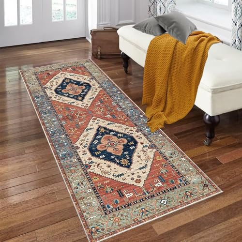 70 x 200 cm Tappeto Runner Corridoio, Tappeto Passatoia da Ingresso Pelo Corto Tappeto per Corridoio Antiscivolo Tappeto Lungo per Entrata Cucina Corridoio da Ingresso Tappeto Cucina Passatoia