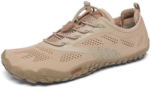 SAGUARO Hombre Mujer Zapatillas Barefoot Minimalistas Calzado de Training Ligeras Cmodas para Caminar Senderismo Ciclismo Trail Running Trekking Playa Agua, Marrón Sepia, 38 EU