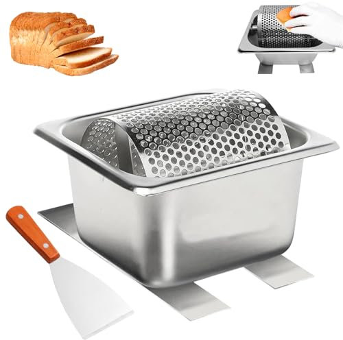 Butterroller Edelstahl mit Spachtel, 1L Butterroller-Gürtel mit Ständer, Butterroller-GüRtel Drehbar Butterwheel Butterverteiler Verteilen Butter Spreader Butter FüR Maisbrot, Steaks In Der Küche