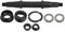 Daaxing Fahrrad-Innenlager-Achsen-Set, verbessertes Fahrerlebnis, Fahrrad-Tretlager-Achsen-Kit mit quadratischem Loch-Design