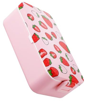 Toyvian Fiambrera De Fresa Portátil Un Contenedor Para Almuerzo Fiambrera Para Microondas Para Estudiantes y Trabajadores