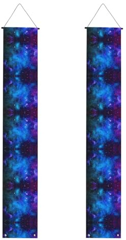 Halloween-Türbanner mit Galaxie-Druck, Veranda-Banner für Haustür, Innen- und Außendekoration