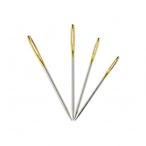 Large Eye Blunt Needles,Darning Needles for Wool,4 Pieces | Durable Wool Sewing Needles for Knitting, Crafting, and Embroidery