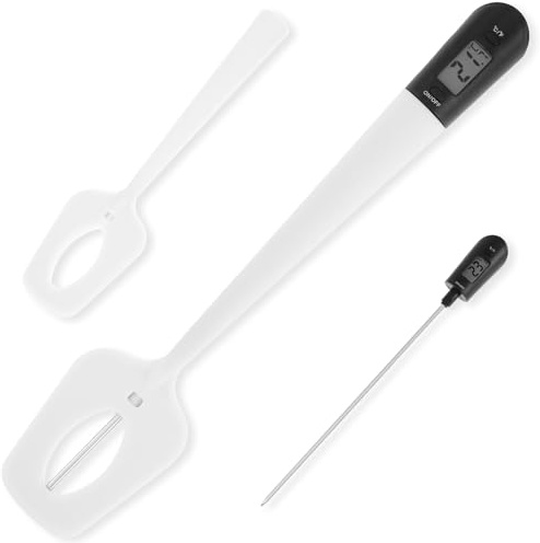 Chocolate Digital Thermometer, Professional Kitchen Cooking & Candy Spatula Thermometers Reader & Stirrer In One, Instant Read Digital LCD Meat Thermometer for Chocolate,Creams,Sauces,Jams And Syrups